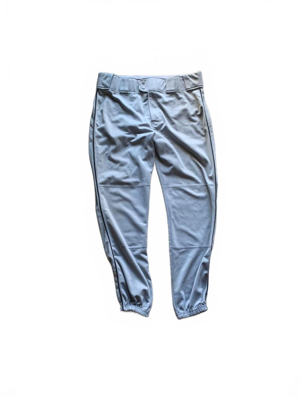 Men's Rawlings XL Gray Baseball Pants with Elastic Ankles